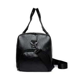Sac de voyage / sport en cuir à la mode - avec compartiment à chaussures - grande capacité