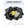 Sac de voyage / sport en cuir à la mode - avec compartiment à chaussures - grande capacité