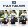 Sac de voyage / sport en cuir à la mode - avec compartiment à chaussures - grande capacité