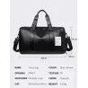 Sac de voyage / sport en cuir à la mode - avec compartiment à chaussures - grande capacité