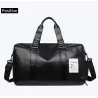Sac de voyage / sport en cuir à la mode - avec compartiment à chaussures - grande capacité
