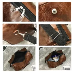 Sac de voyage / sport à la mode - cuir - grande capacité
