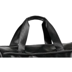 Stylish travel / sport shoulder bag - with shoe storage - large capacity - leatherBags