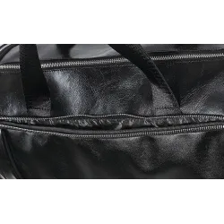 Stylish travel / sport shoulder bag - with shoe storage - large capacity - leatherBags