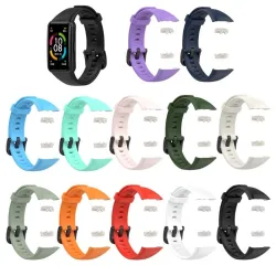 Bracelet de montre en silicone à la mode - pour Huawei Honor Band 6