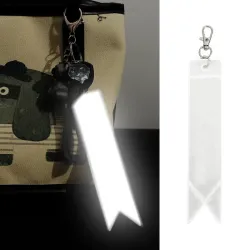 Reflective keychain - high-gloss - colorful stripKeyrings