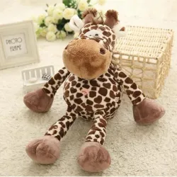 Girafe marron - peluche - 25 cm