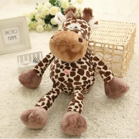 Girafe marron - peluche - 25 cm