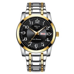 Luxurious mechanical watch - quartz - luminous pointers - waterproof - stainless steelWatches