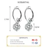 Hoop earrings with zirconia - 925 sterling silverEarrings