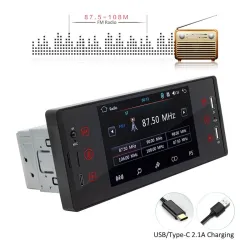 Car radio - camera - remote control - M150 - 1 Din - 5 inch - Bluetooth - Android - Mirror Link - USBDin 1