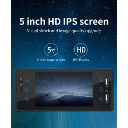 Car radio - camera - remote control - M150 - 1 Din - 5 inch - Bluetooth - Android - Mirror Link - USBDin 1