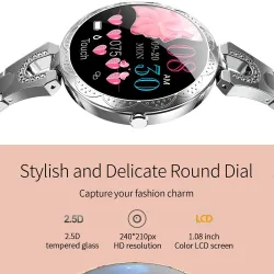 Montre intelligente à la mode AK15 - fréquence cardiaque - tracker de fitness - étanche - Bluetooth - Android - IOS