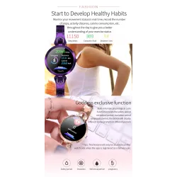 Montre intelligente à la mode AK15 - fréquence cardiaque - tracker de fitness - étanche - Bluetooth - Android - IOS