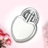 Briquet jet butane - flamme rouge - coupe vent - 1300 C - forme coeur