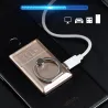 Support téléphone universel 2 en 1 - avec briquet - anneau réglable - chargement USB
