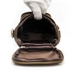 Sac en cuir multifonctionnel - bandoulière - boucle de taille