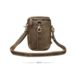 Sac en cuir multifonctionnel - bandoulière - boucle de taille