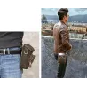 Sac en cuir multifonctionnel - bandoulière - boucle de taille