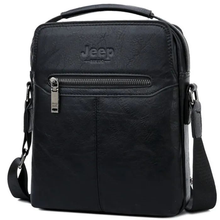 JEEP BULUO - sac à bandoulière en cuir pour hommes - avec un portefeuille