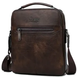 JEEP BULUO - men's leather shoulder bag - with a walletBags