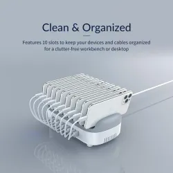 ORICO - Chargeur USB 10 ports - station d'accueil - avec support - 120W 5V2.4A*10