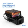 ORICO - Chargeur USB 10 ports - station d'accueil - avec support - 120W 5V2.4A*10