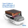 ORICO - Chargeur USB 10 ports - station d'accueil - avec support - 120W 5V2.4A*10