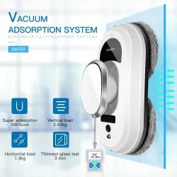 Lave-vitre électrique - robot aspirateur - avec télécommande