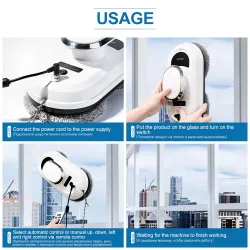 Lave-vitre électrique - robot aspirateur - avec télécommande