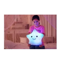 Oreiller en forme d'étoile - avec LED - 40 * 35 cm