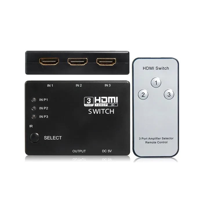 3 to 1 - HDMI Switcher with Remote - HDMI SplitterHDMI switchers