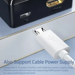 Essager - répartiteur HDMI - commutateur - 4K 2.0 - adaptateur - convertisseur - pour PS4 HD TV BOX