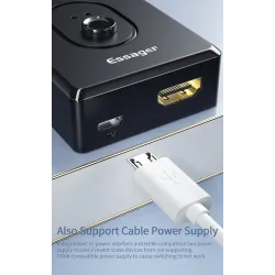 Essager - répartiteur HDMI - commutateur - 4K 2.0 - adaptateur - convertisseur - pour PS4 HD TV BOX