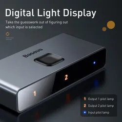 Baseus - 4K HD switch - HDMI-compatible adapterHDMI switchers