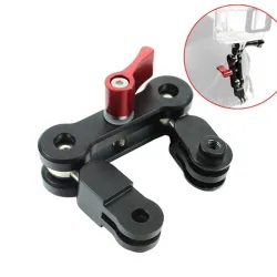 Bras en aluminium - support de casque - réglage à 360 degrés - pour GoPro