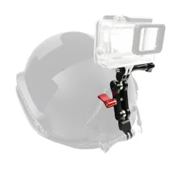 Bras en aluminium - support de casque - réglage à 360 degrés - pour GoPro