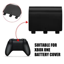 Manette Xbox One - coque batterie - noir
