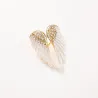 Broche ailes d'ange en cristal