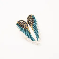 Broche ailes d'ange en cristal