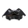 Sac à dos noir en cuir - style punk - avec ailes de chauve-souris