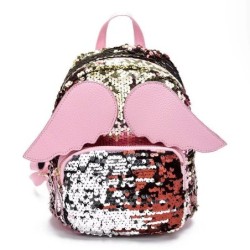 Mini sequin backpack - with angel wings