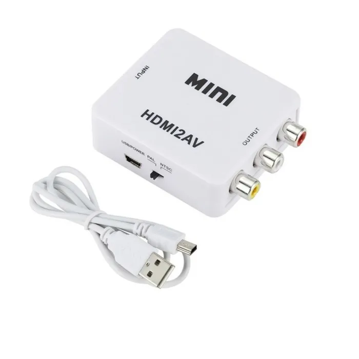 Convertisseur vidéo et audio HDMI vers AV - HDMI2AV - adaptateur - onduleur