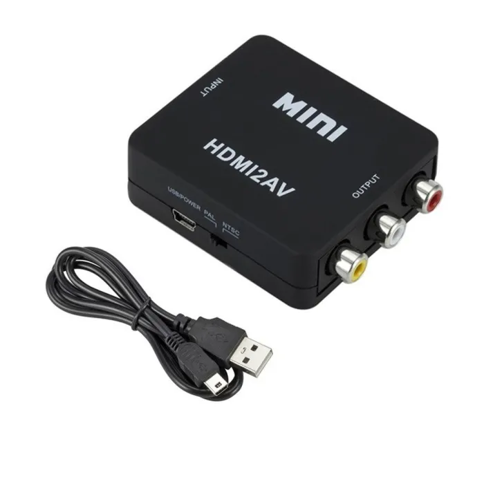 Convertisseur vidéo et audio HDMI vers AV - HDMI2AV - adaptateur - onduleur