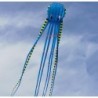 Cerf-volant de plage sport - gonflable - pliable - pieuvre rayée - 8M