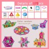 Blocs de construction magnétiques - puzzle coloré - tiges/boules - jouet éducatif