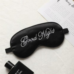 Masque pour les yeux endormi - bandeau - imprimé "Good Night" - soie