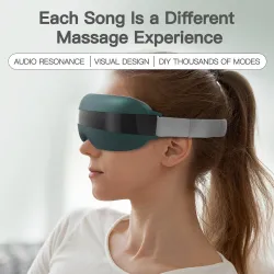 Masseur oculaire intelligent 4D - musique - rythme - vibration - détente - acupression - soulager la fatigue / les cernes