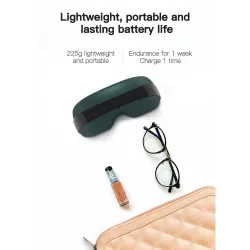 Masseur oculaire intelligent 4D - musique - rythme - vibration - détente - acupression - soulager la fatigue / les cernes