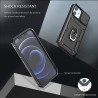 Housse de protection - couverture d'objectif d'appareil photo - pare-chocs robuste - béquille rotative à 360 - pour iPhone